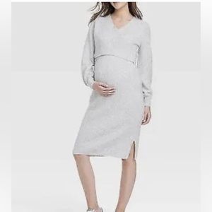 NWT , Isabel maternity by Ingrid & Isabel front wrap winter knit dress XXL